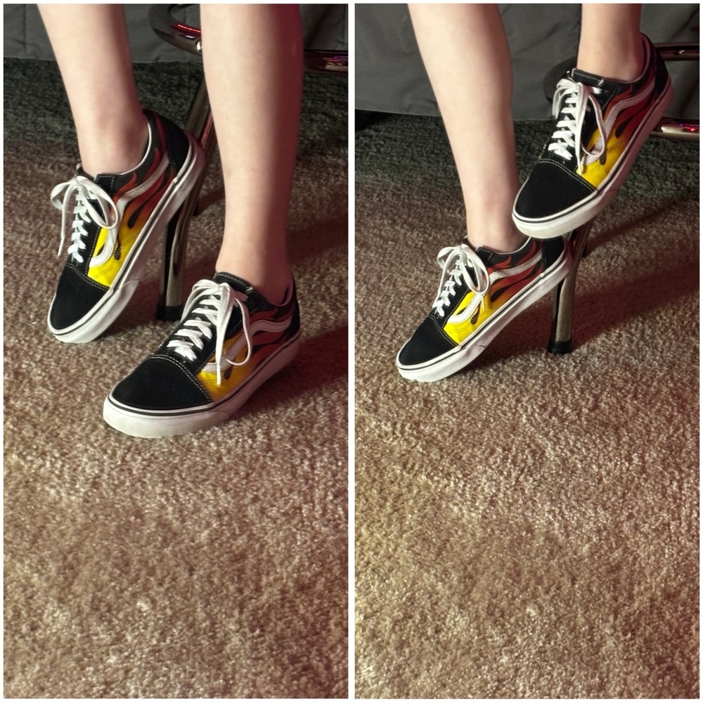 Vans Old Skool Flame Skate Shoes